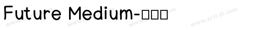 Future Medium字体转换
